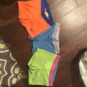 3 pairs Nike pros size small- barely worn. $30 for all 3